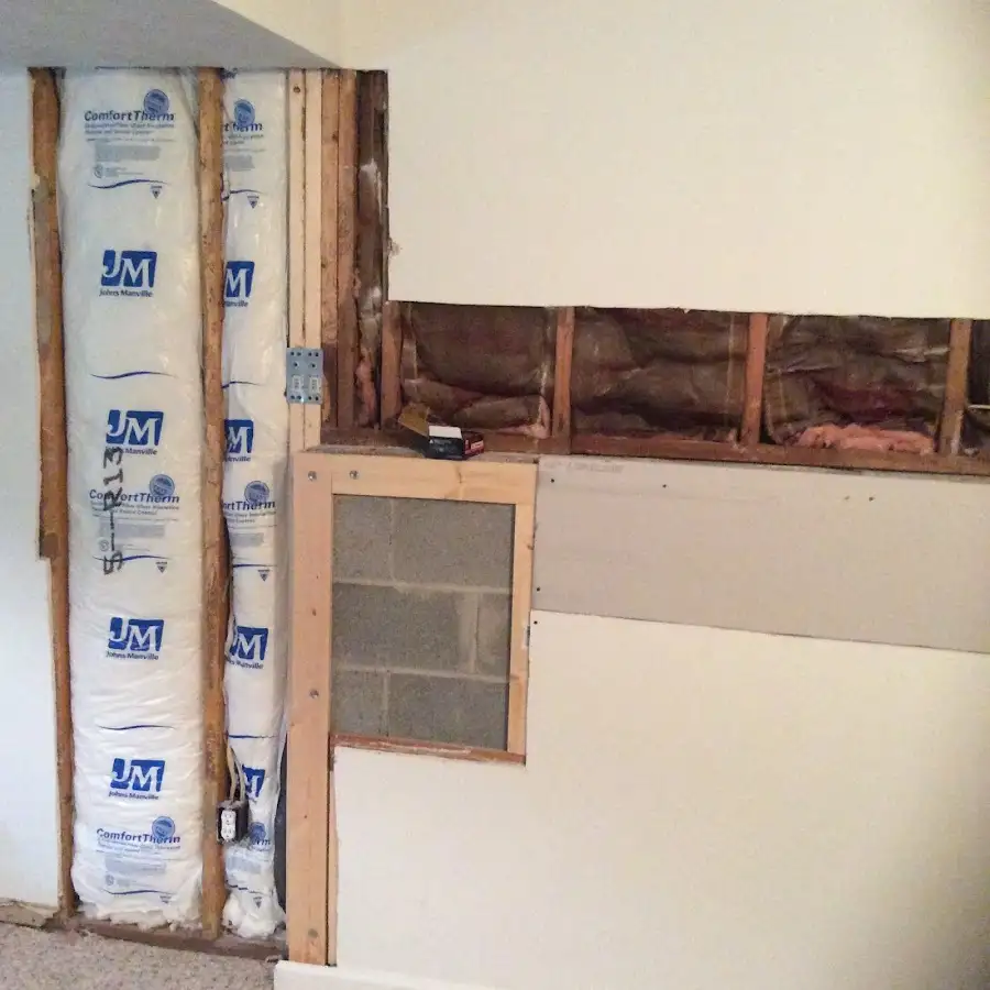 Wall insulation replacement during Contents Cleaning & Restoration in Erlanger